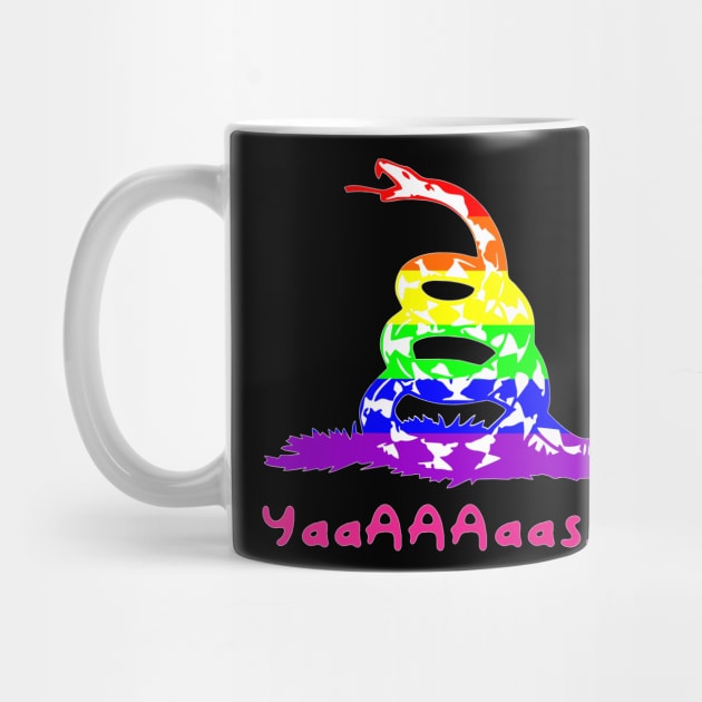 Gay Pride Gadsden Snake by Muzehack